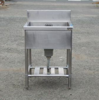 マルゼン 業務用 ステンレス 1槽 シンク W60 D60 H80 15 cm 厨房 槽内寸W52D46深25cm BS1-066