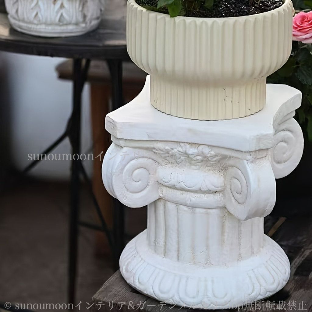 庭の装飾 お洒落 インテリア シャビー加工 ガーデン シャビーシック プランターラック 庭 ガーデニング ガーデンインテリア 雑貨 ローマ柱 ヴィンテージ調 ガーデン ローマ風 ガーデン雑貨 ガーデンオブジェ おしゃれ 4-7