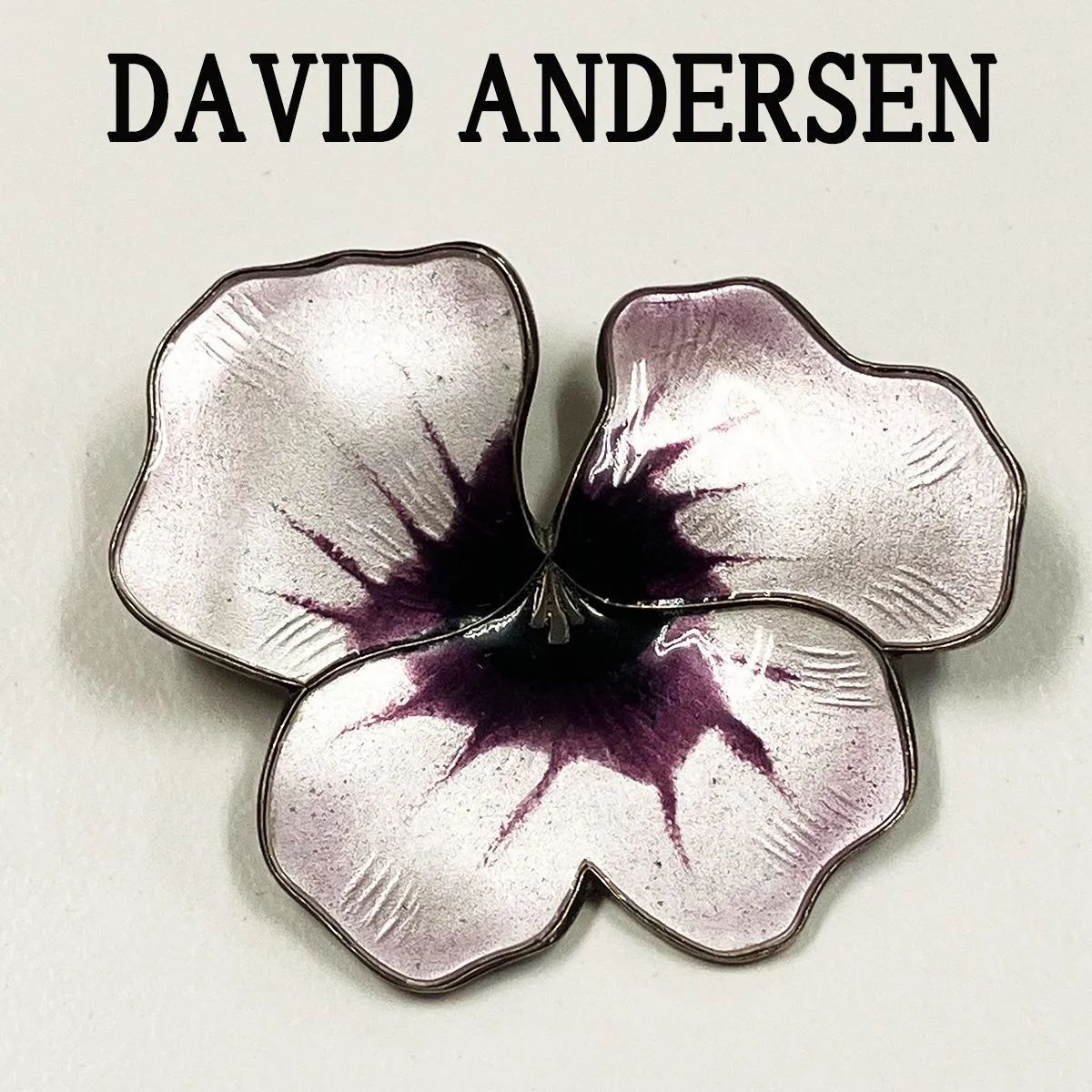 DAVID ANDERSEN デビットアンデルセン ブローチ 花 SV925 DAVID