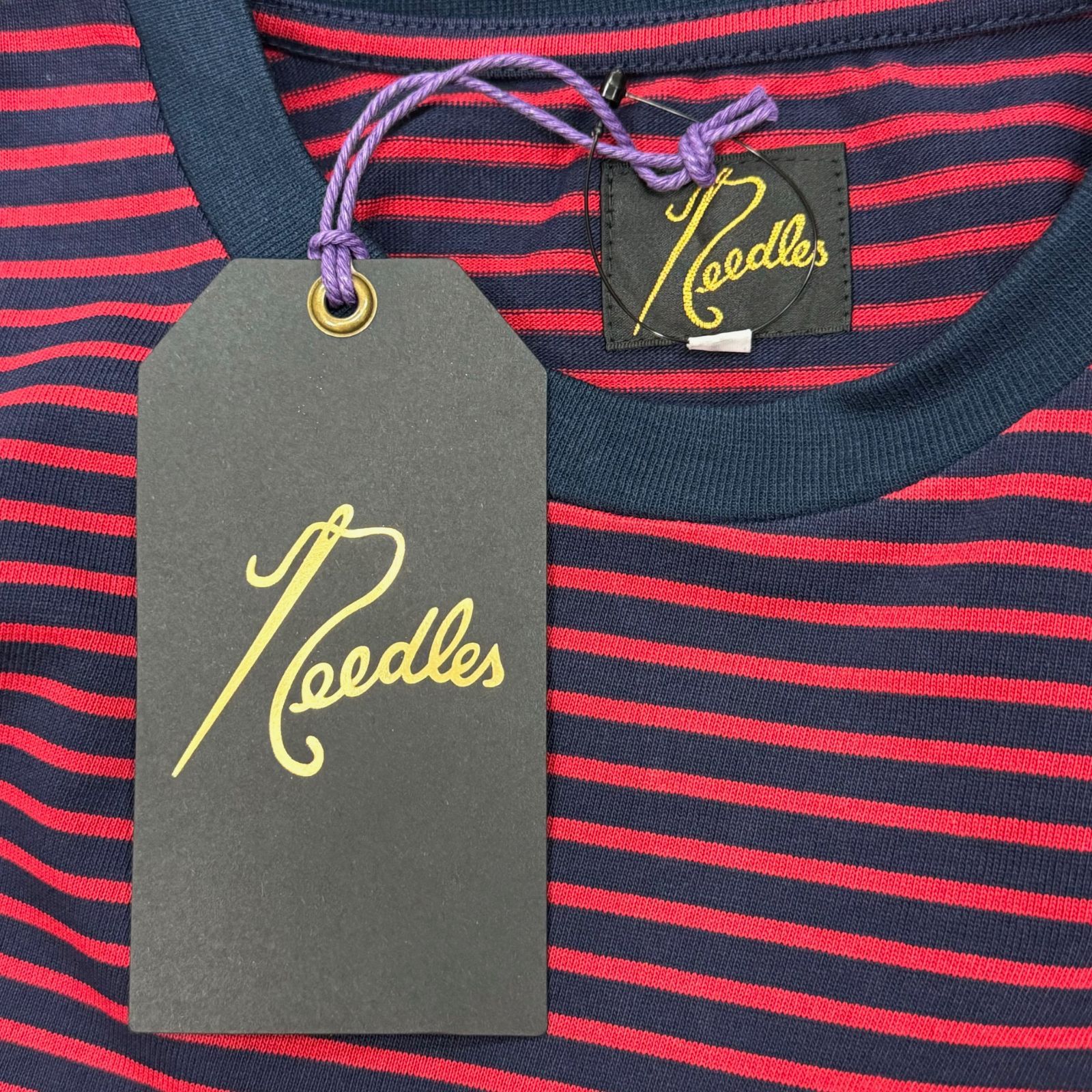 NEEDLES 24AW L/S Crew Neck Tee - Cotton Stripe Jersey クルー