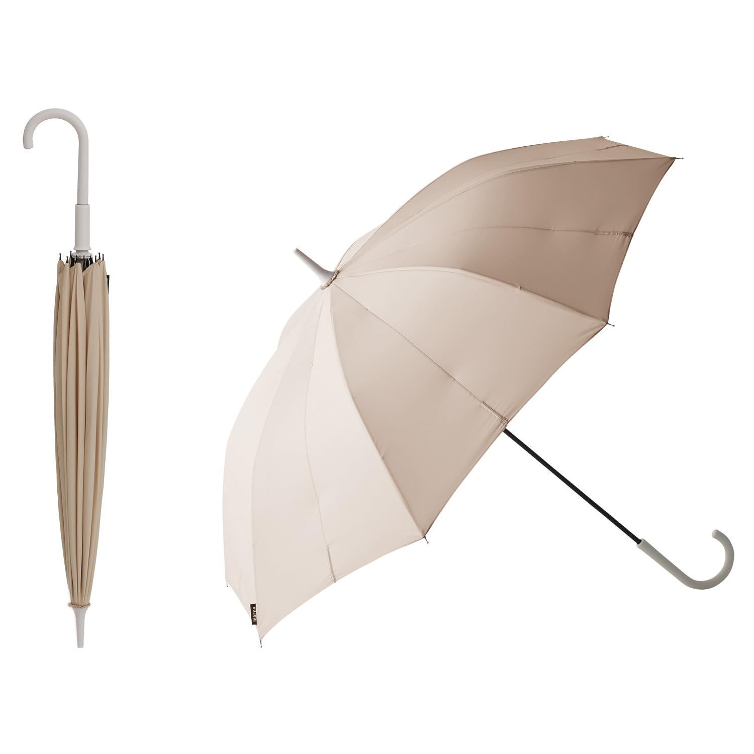 新着商品 傘 晴雨兼用 兼用 雨傘 レディース メンズ シュパット ボタンレス 58cm 長傘 手を濡らさずまとまる アンブレラ Shupatto marna マーナ