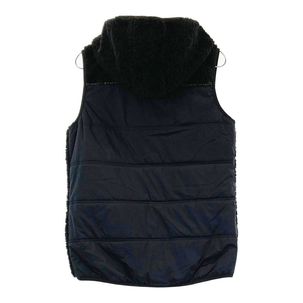 サイズ 2 DANCE WITH DRAGON ダンスウィズドラゴン フード付き ニットベスト チビドラ ブラック系 240101487326 ゴルフウェア レディース ストスト