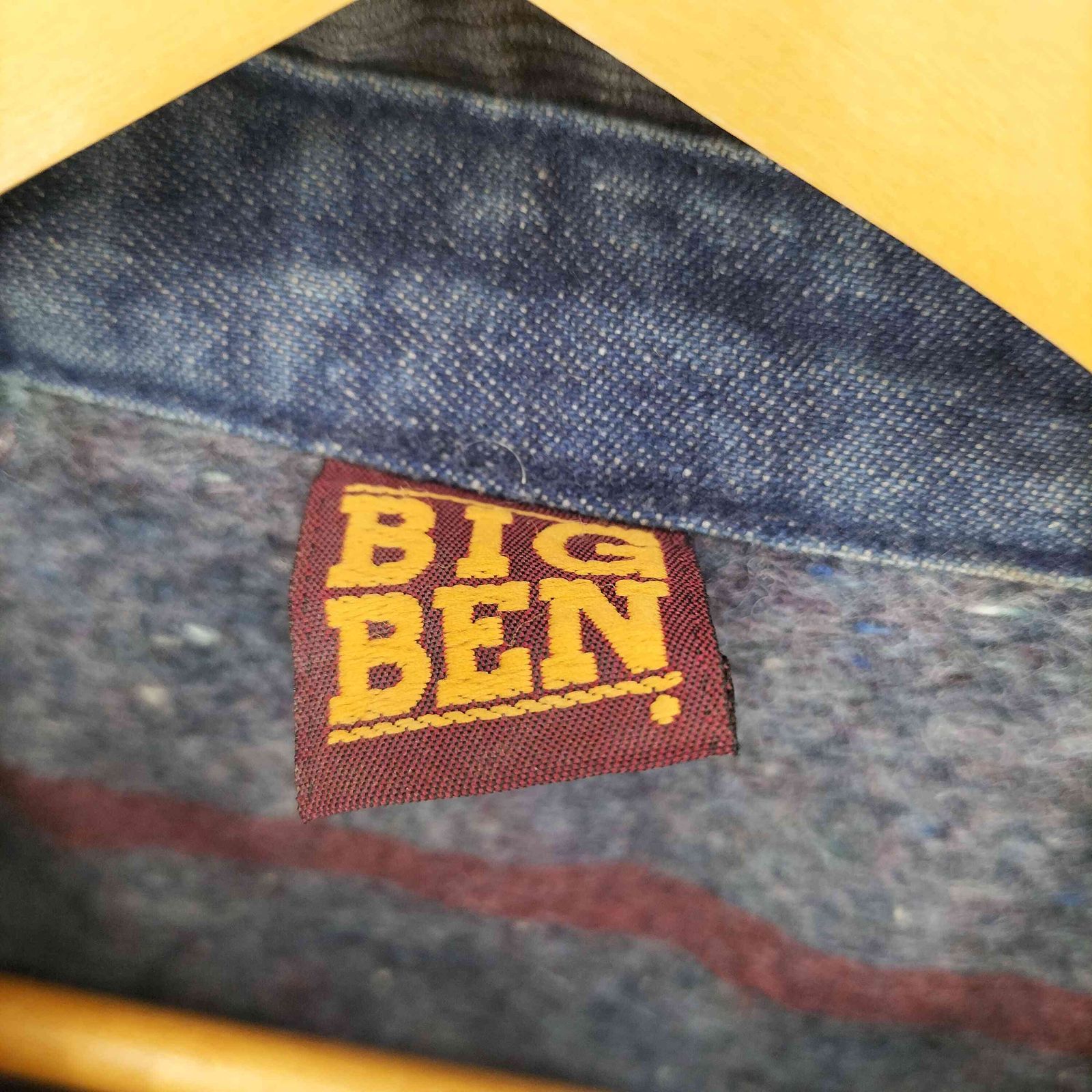ビッグベン BIG BEN 80s USA製 襟コーデュロイ 裏地ブランケット