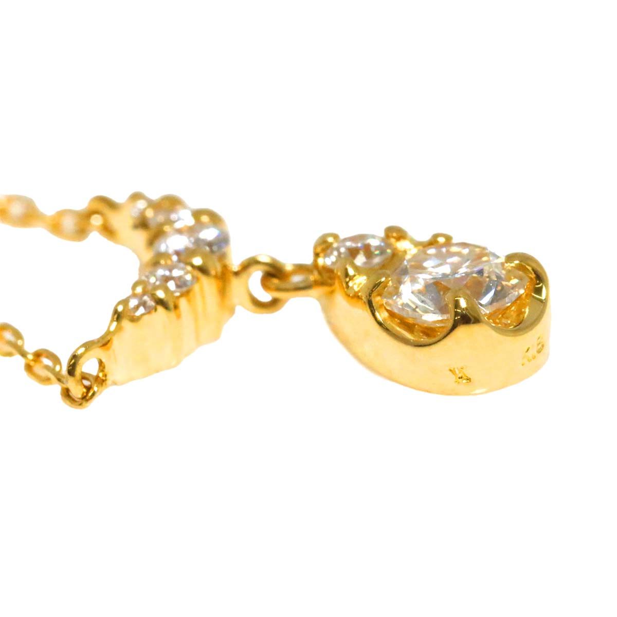 ヴァンドーム青山 Vendome Aoyama ダイヤ 0.25ct ネックレス 40cm K18 