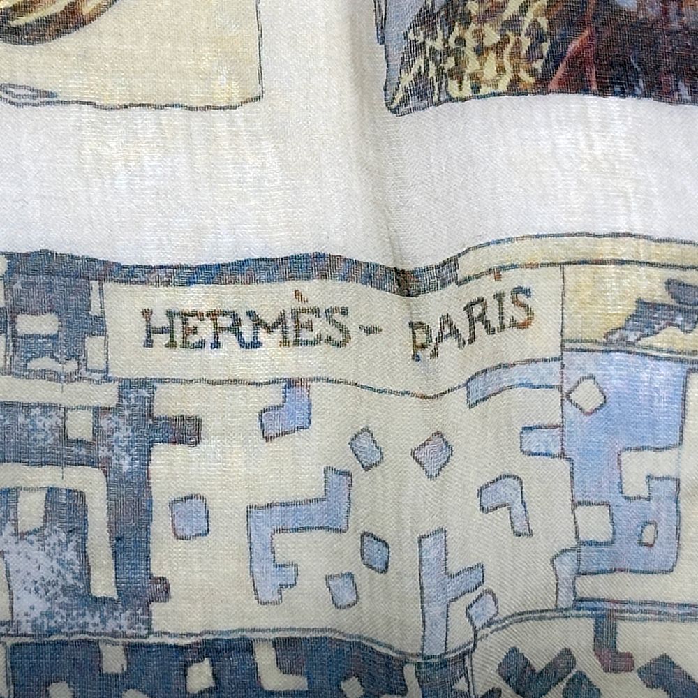 エルメス HERMES スカーフ カレ45 PERSONA 仮面 レディース メンズ  