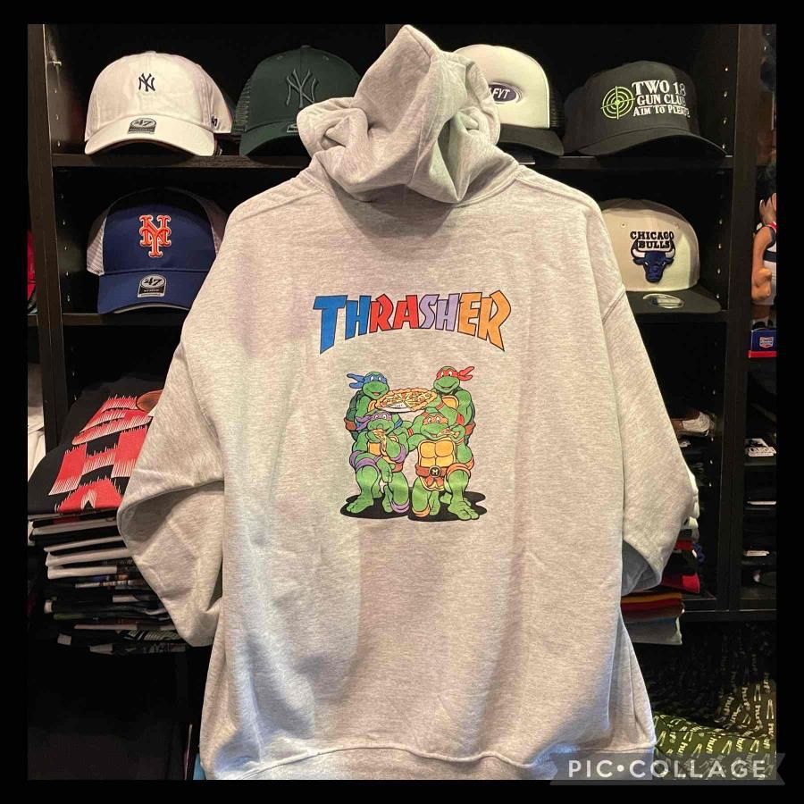 セール】 THRASHER×THE TURTLES プルオーバーフーデイ パーカー