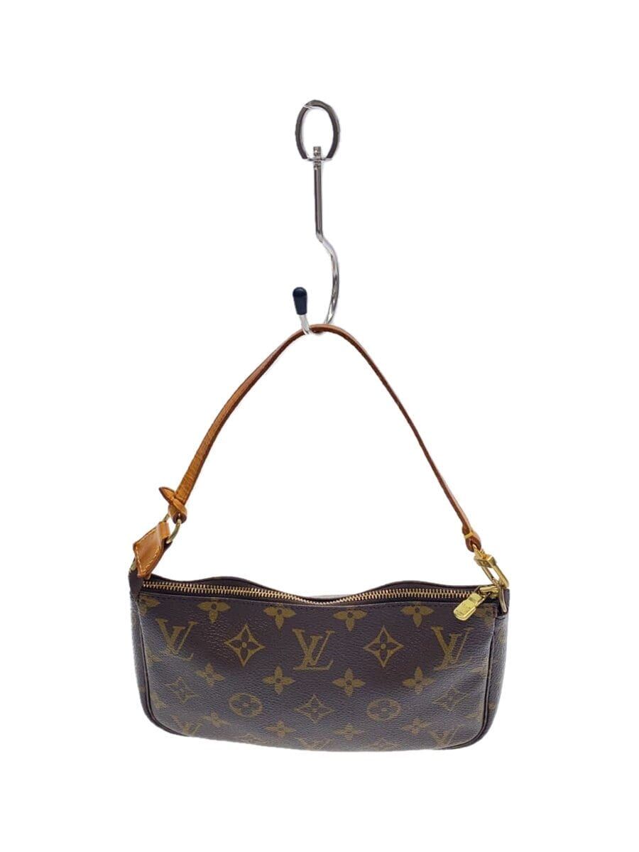 LOUIS VUITTON 1)ポシェット・アクセソワール_モノグラム・キャンバス_BRW PVC ブラウン - メルカリ