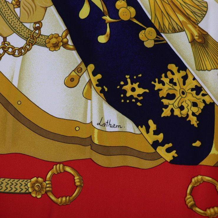 HERMES Soleil de Soie シルクスカーフ 装飾的な柄 HERMES エルメス CARRE 90 カレ 90 soleil de soie シルクの太陽