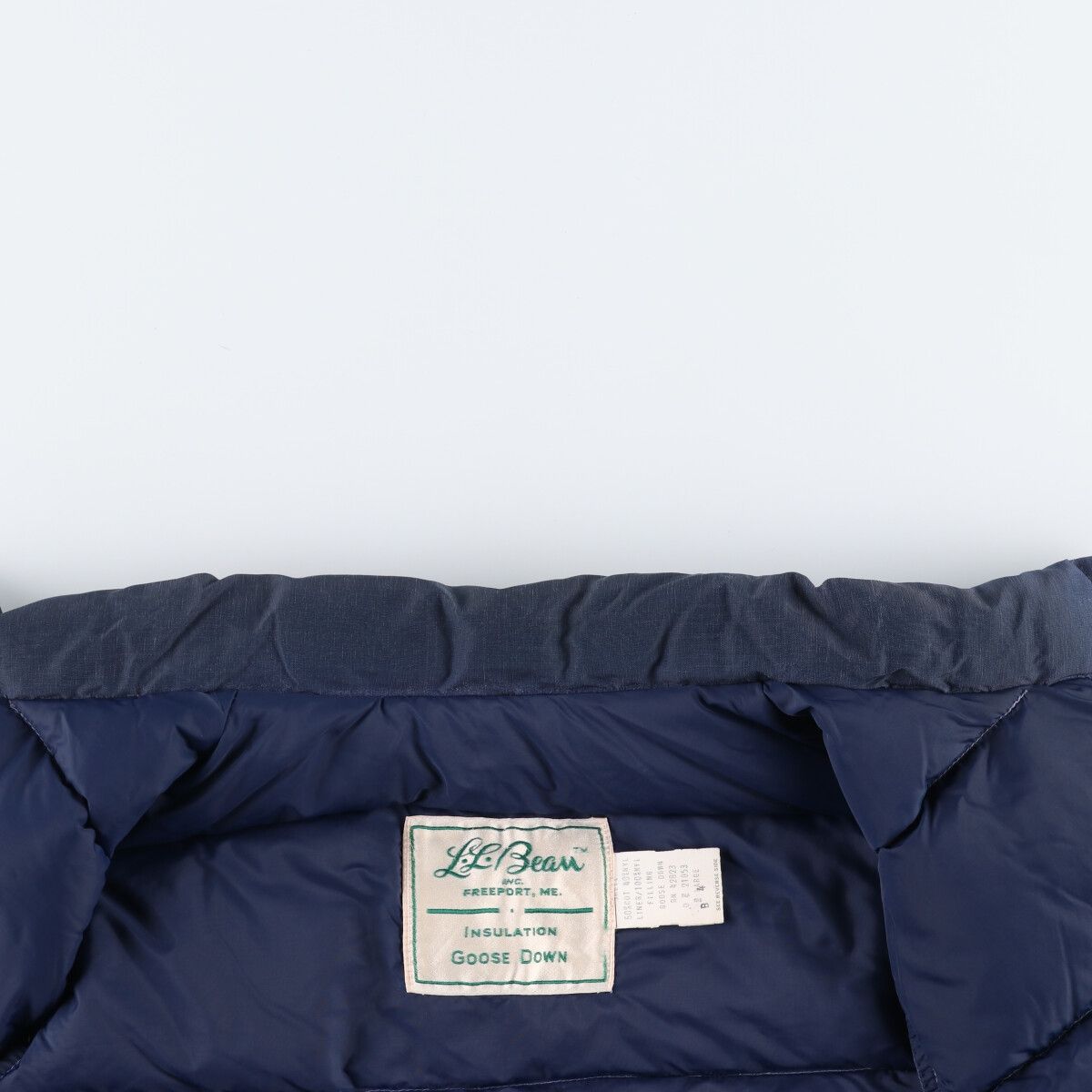 古着 70年代 エルエルビーン L.L.Bean 筆記体タグ グースダウン