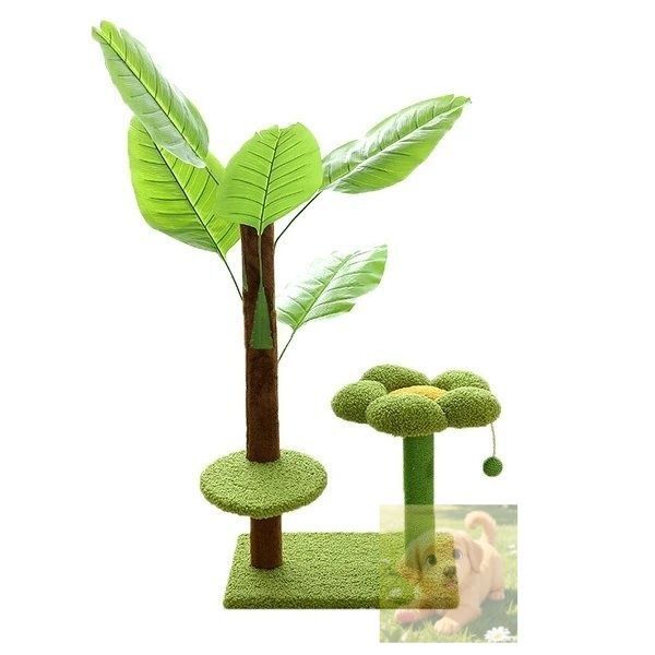  新しいシミュレーション猫小屋は熱帯雨林風に登ります その他 キャットタワー