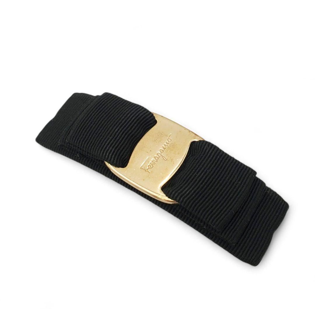 Salvatore Ferragamo サルヴァトーレフェラガモ バレッタ ヴァラリボン ブラック 黒