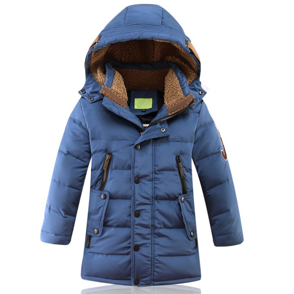ブルー  130cm  ダウンコート子供 pk181 ダウンコート 子供服 キッズ アウター 防寒 ダウン 男の子 ボーイズ 子供 こども ジュニア コート 冬用 ジャケット おしゃれ オシャレ フード付き あった