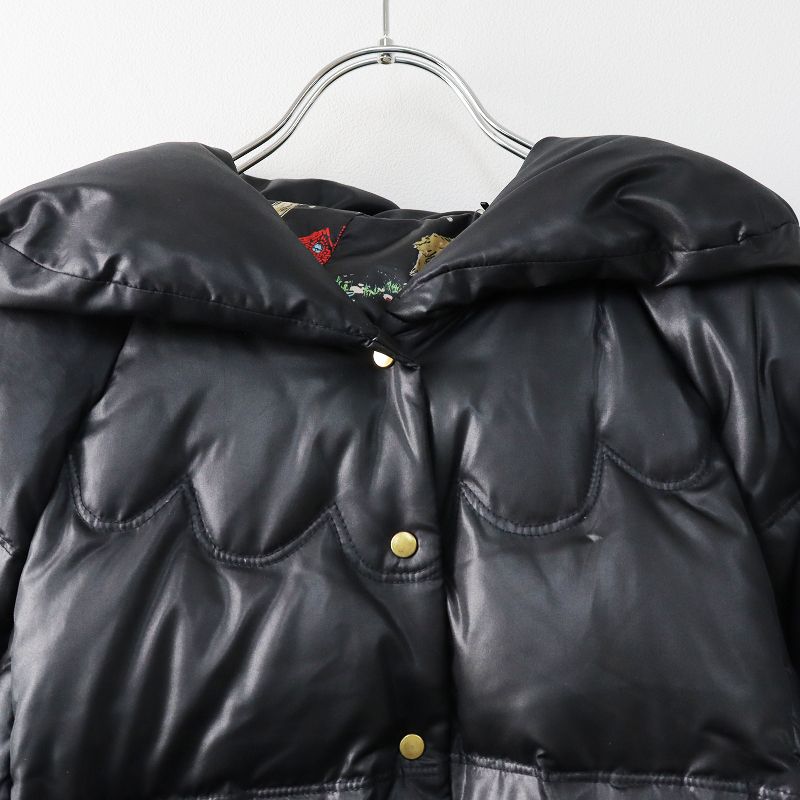 franche lippee 3匹のこぶた リバーシブルダウンコート 黒 激レア franche lippee*black【フランシュリッペ】三匹のこぶたリバー