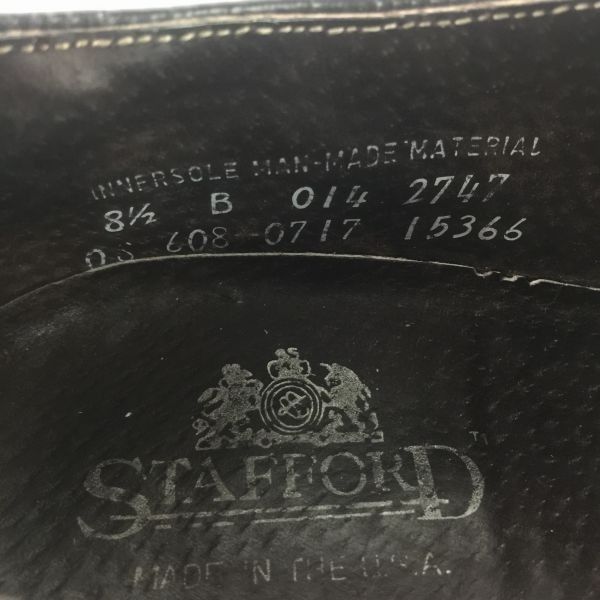 80s?USA製 Vintage☆STAFFORD スタフォード【8.5 B 25.0-25.5-26.0 茶