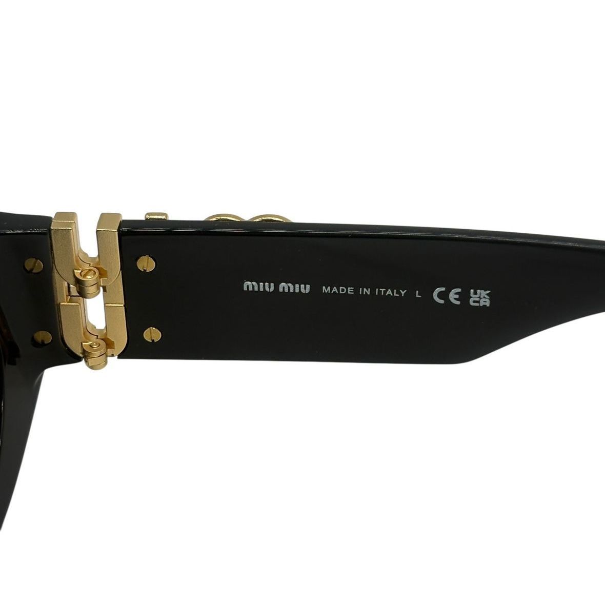 ♪3130 MIU MIU ミュウミュウ サングラス SMU11W 54□21 135 ブラック