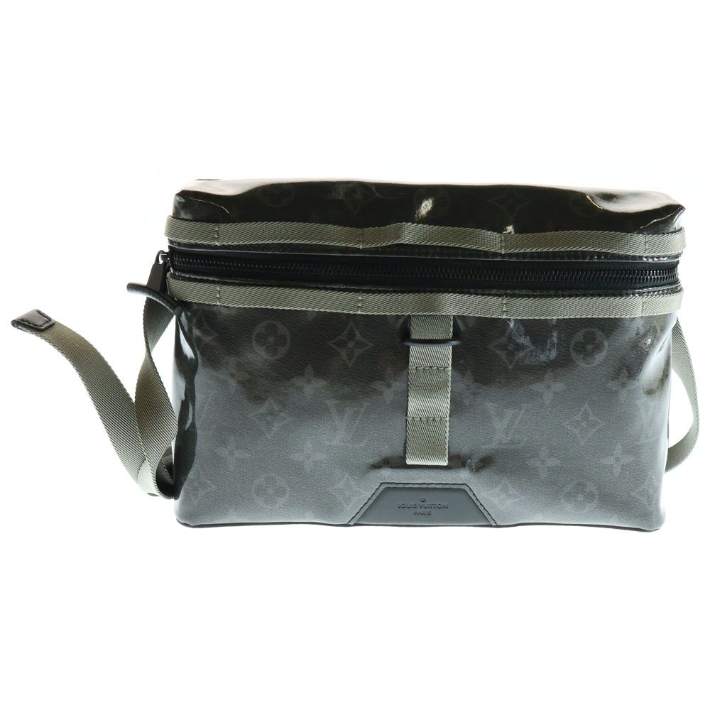 LOUIS VUITTON ルイヴィトン モノグラム エクリプス グレーズ メッセンジャー PM ショルダーバッグ ボディバッグ ウエストバッグ ブラック M52218
