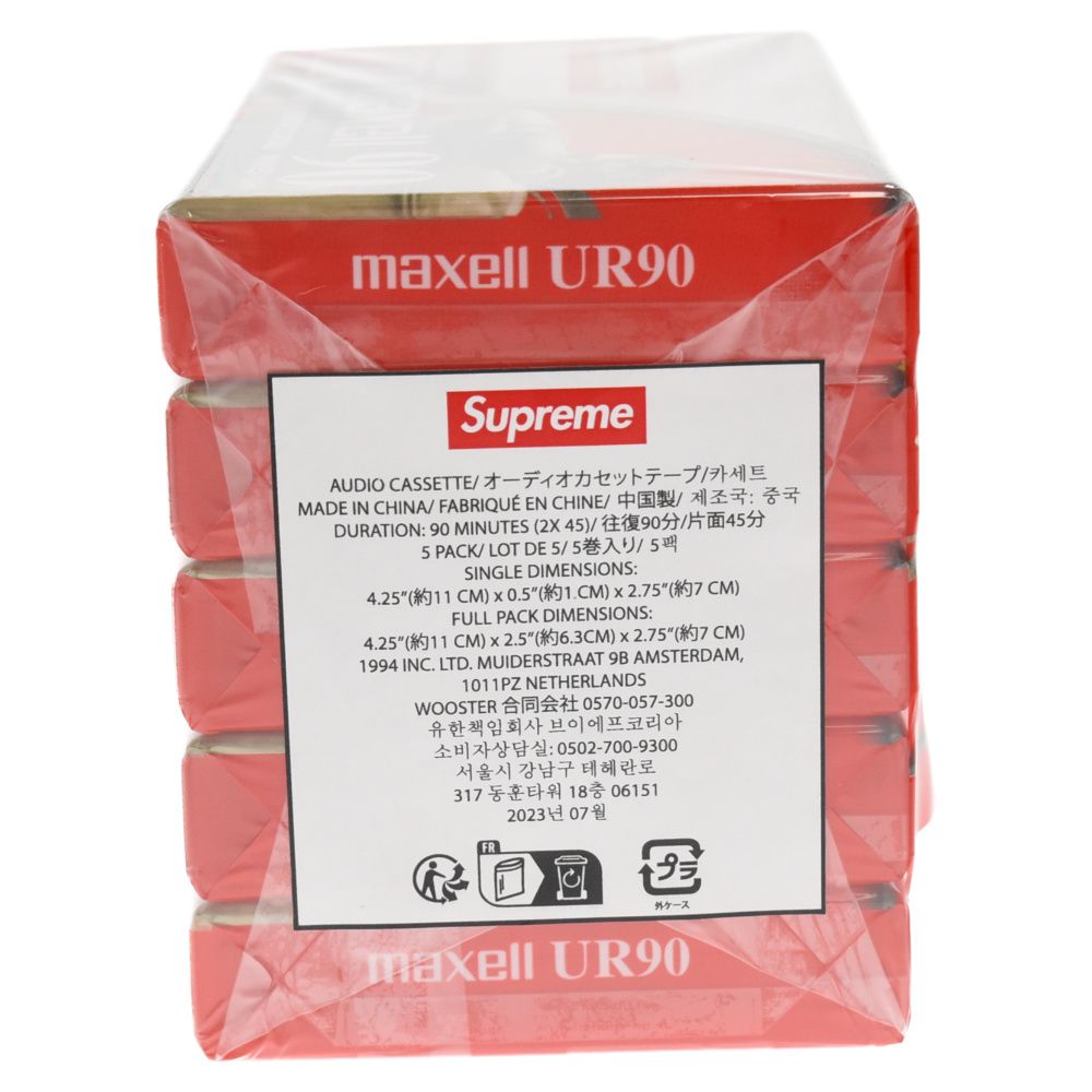 SUPREME (シュプリーム) 23AW×Maxell Cassette Tapes Clear (5