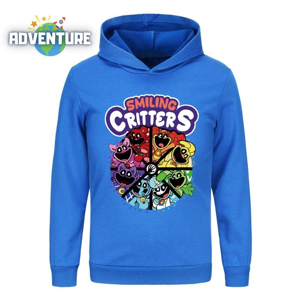 キャットナップ 長袖 パーカー 100 110 120 130 140 150 160 青ブルー  