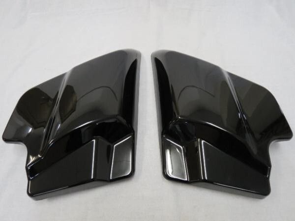 品 harley用 サイドカバー 標準 サドルバック 延長用 スムース 2014- 黒