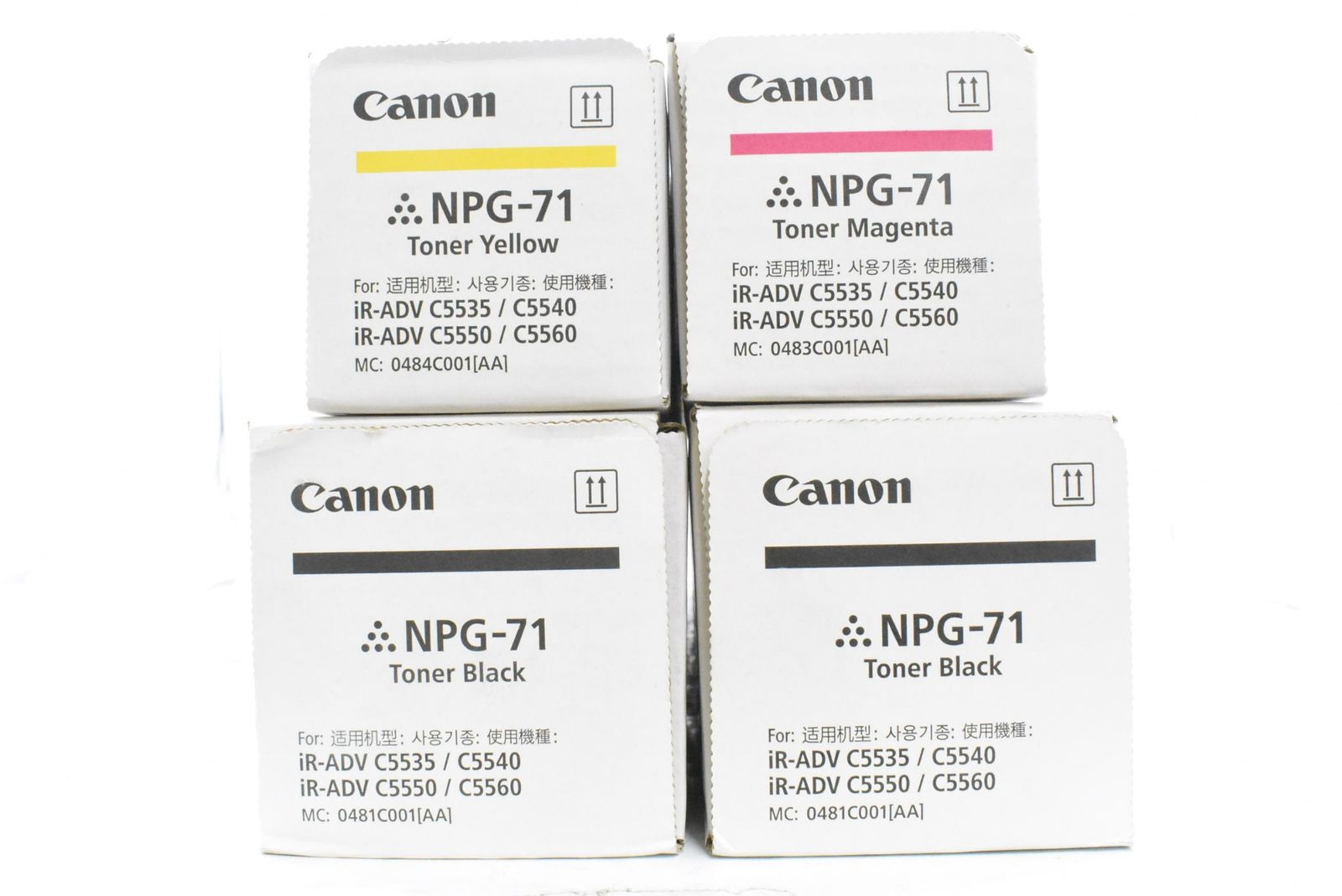 キャノン 純正 トナー NPG-71 3色4本 マゼンタ イエロー ブラック CANON ITWKS591E34C-D-N16-byebye