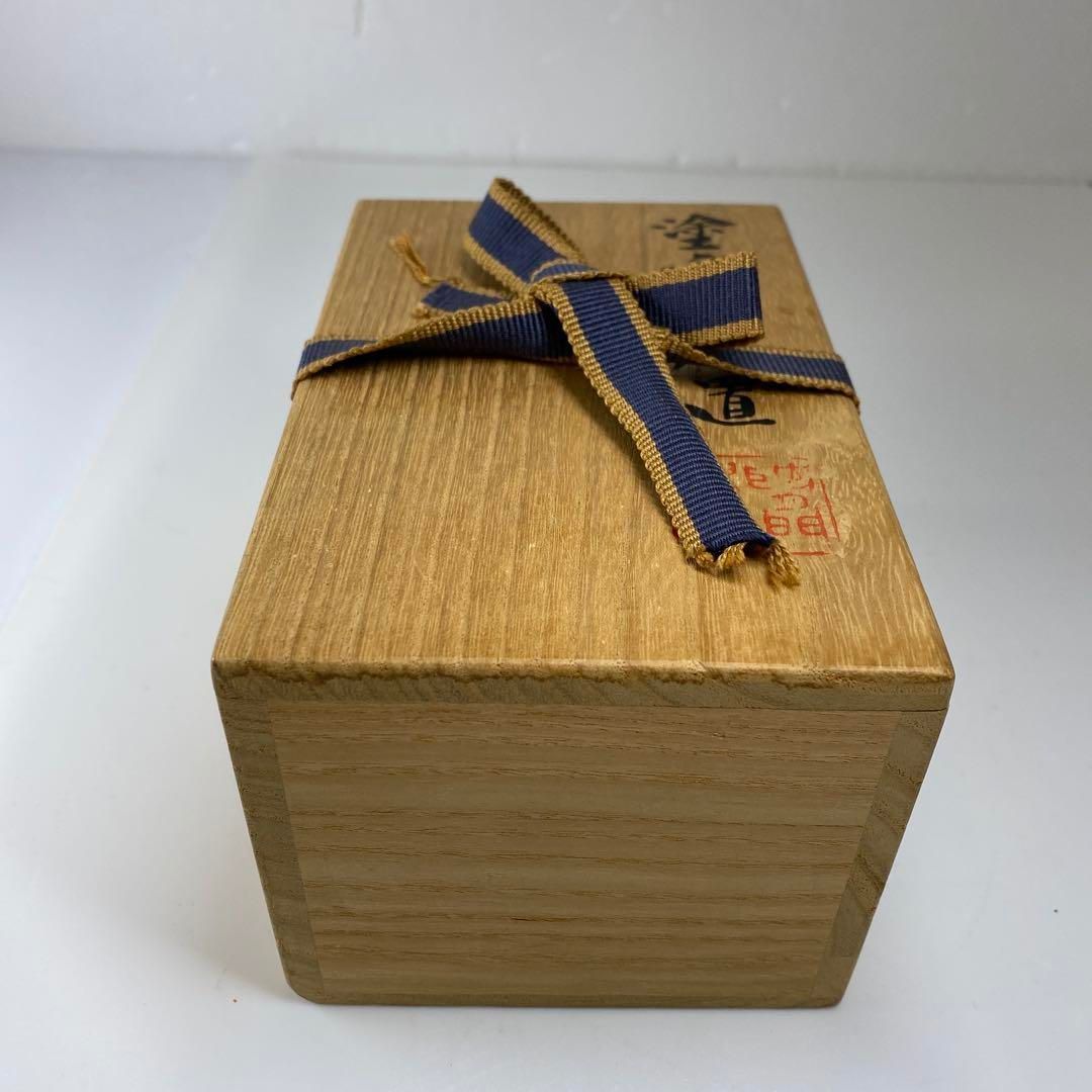 塗金銅床置 共箱