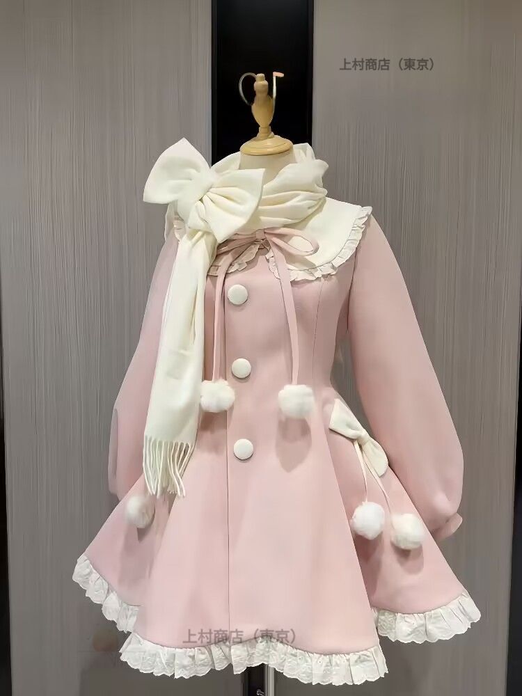 甘ロリコート 新年戦服 ロリータトップス リボン キュート 甘ロリコート 新年戦服 ロリータトップス リボン キュート