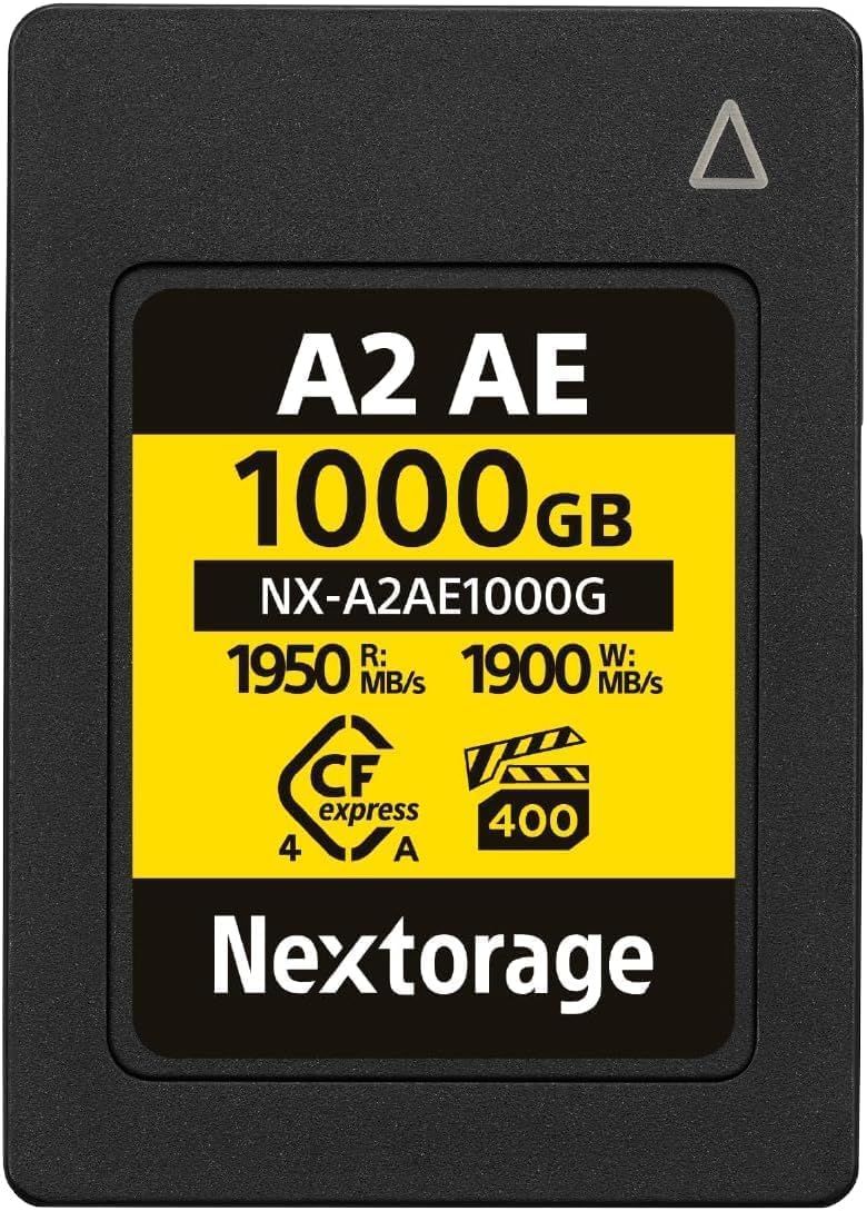 Nextorage 日本メーカー CFexpress 4.0 Type A 500GBメモリーカード VPG400 最大読み出し速度1950MB|s 最大書き込み速度1700MB|s TLC ソニーαシリーズ互換性 済み 4K|8K録画 長時間動画撮影 …