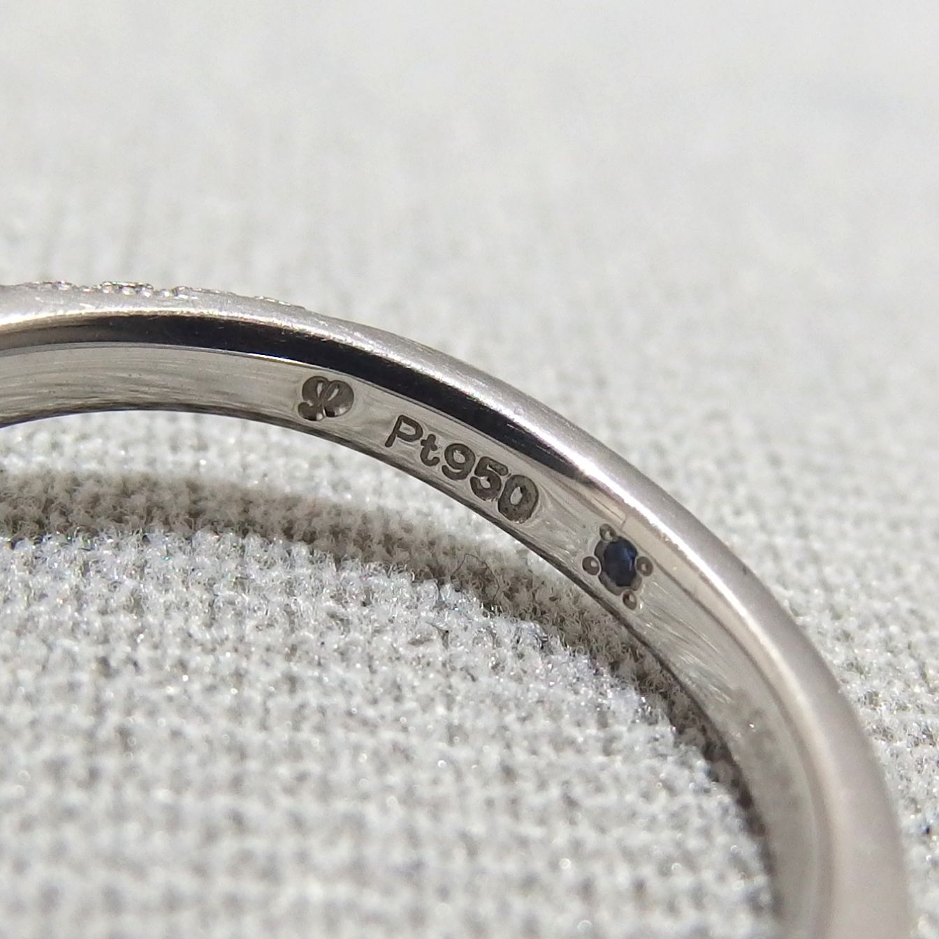 I-PRIMO ウェーブデザイン プラチナリング刻印有 ☆I-PRIMO プラチナ Pt950 ダイヤモンド 0.06ct ウェーブ