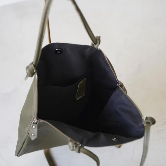 POMTATA (ポンタタ) | ENVAN TATE TOTE S (dark olive) | 円形