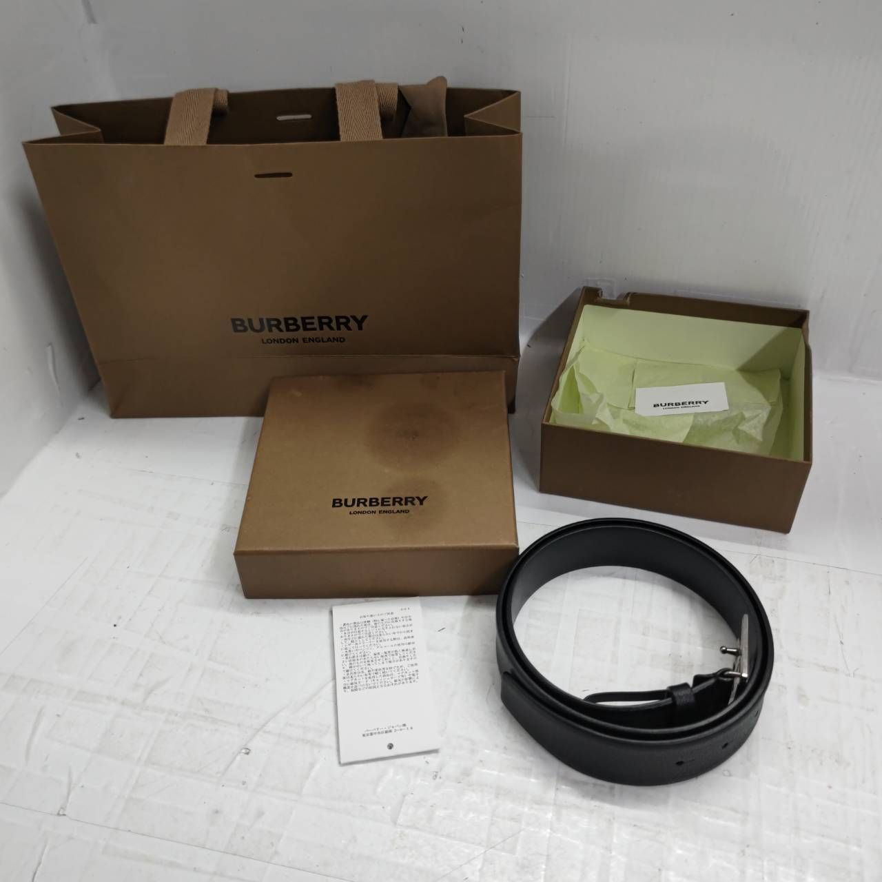 h59934バーバリーBURBERRYバックルべルト34|85