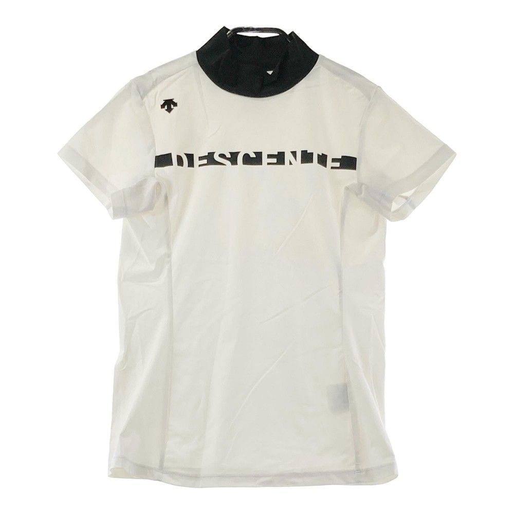 サイズ：S DESCENTE GOLF デサントゴルフ 2023年モデル モックネック 半袖Tシャツ  グリーン系 [240101401426] ゴルフウェア レディース ストスト サイズ：S DESCENTE GOLF デサントゴルフ 2023年モデル モック