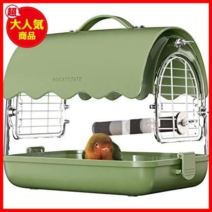 【色: Green】BUCATSTATE お出かけ ケージ 飼育ケージ 鳥かご