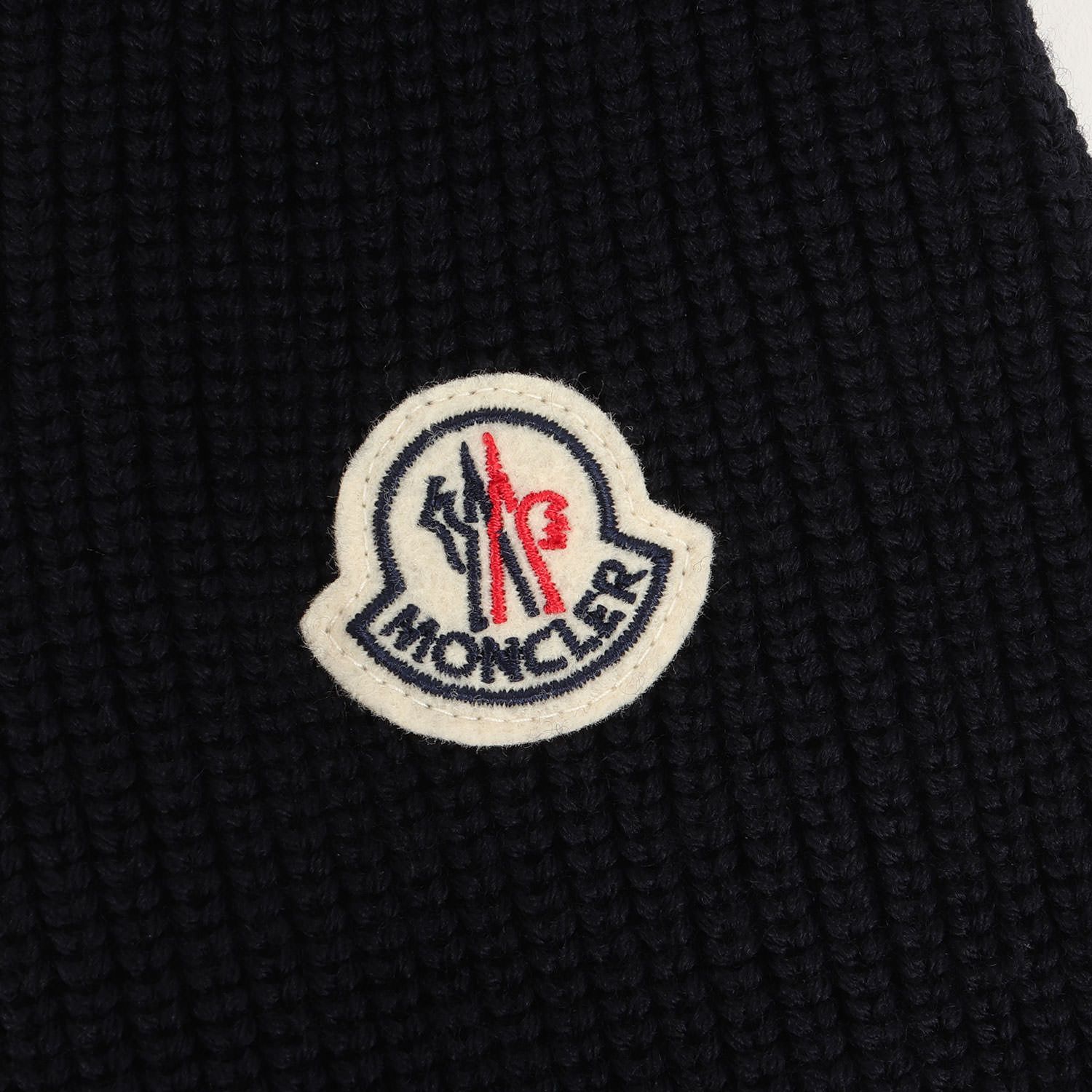 MONCLER モンクレール ダウンジャケット サイズ:L 22AW ワンポイントロゴ ワッフルニットコンビ フルジップ ダウン ジャケット  CARDIGAN TRICOT H220919B00005 アウター ブルゾン ハイブリッド ネイビー 紺 - メルカリ