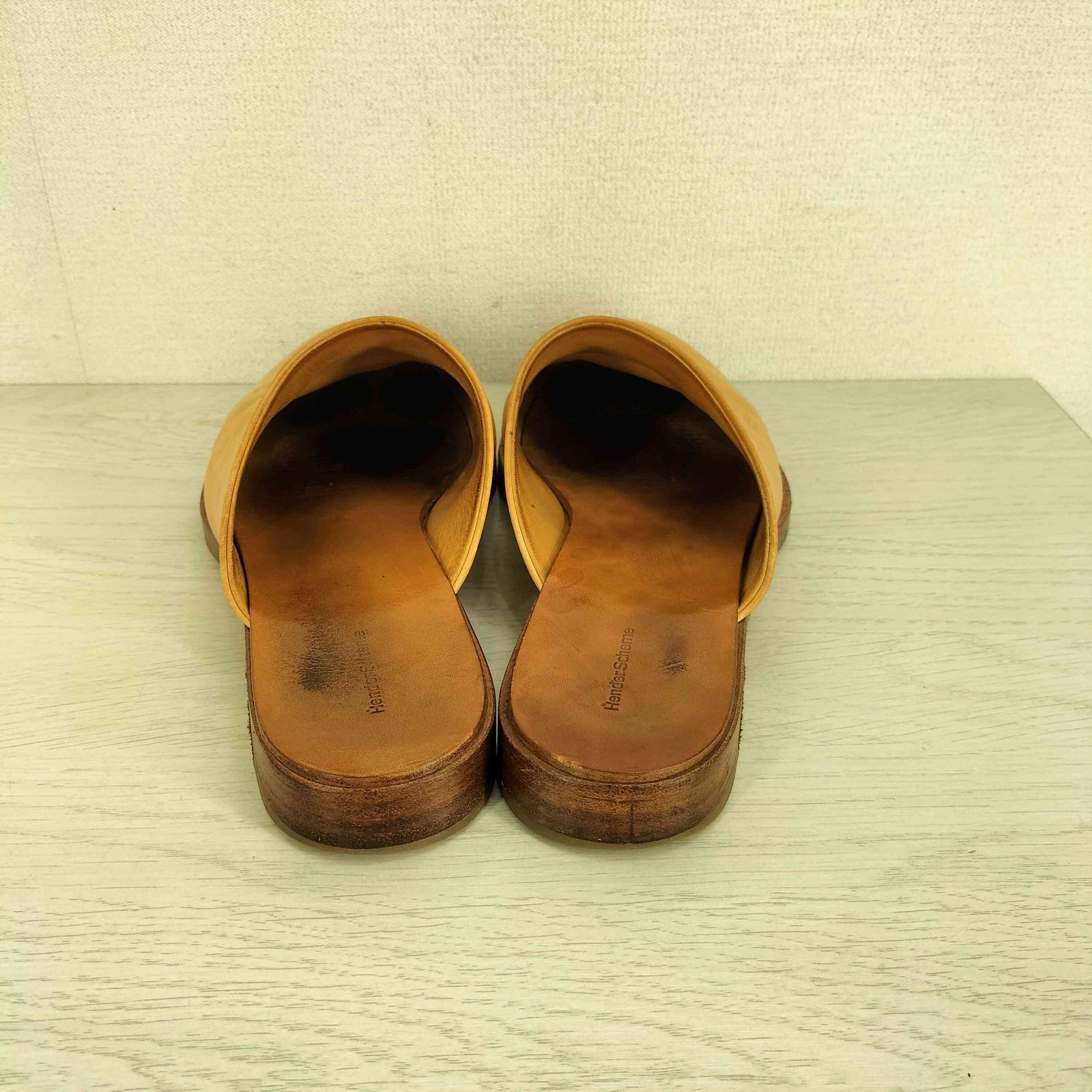 エンダースキーマ Hender Scheme CHEAK ヌメ革 レザー ミュール