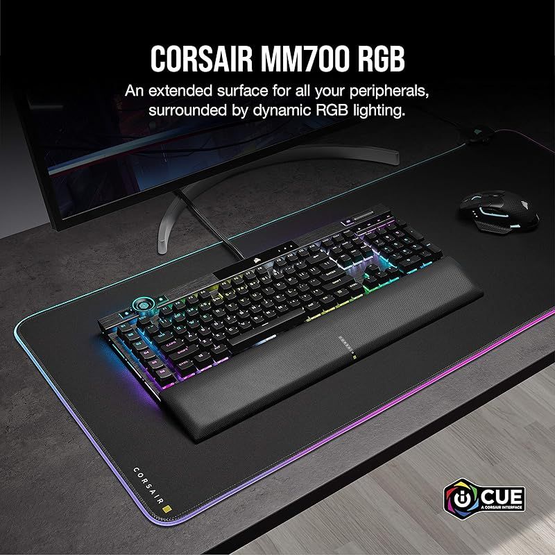CORSAIR MM700 RGB Extended 大型RGBソフトマウスパッド ブラック CH-9417070-WW WWW_OPDRERGINERDOGAN_COM