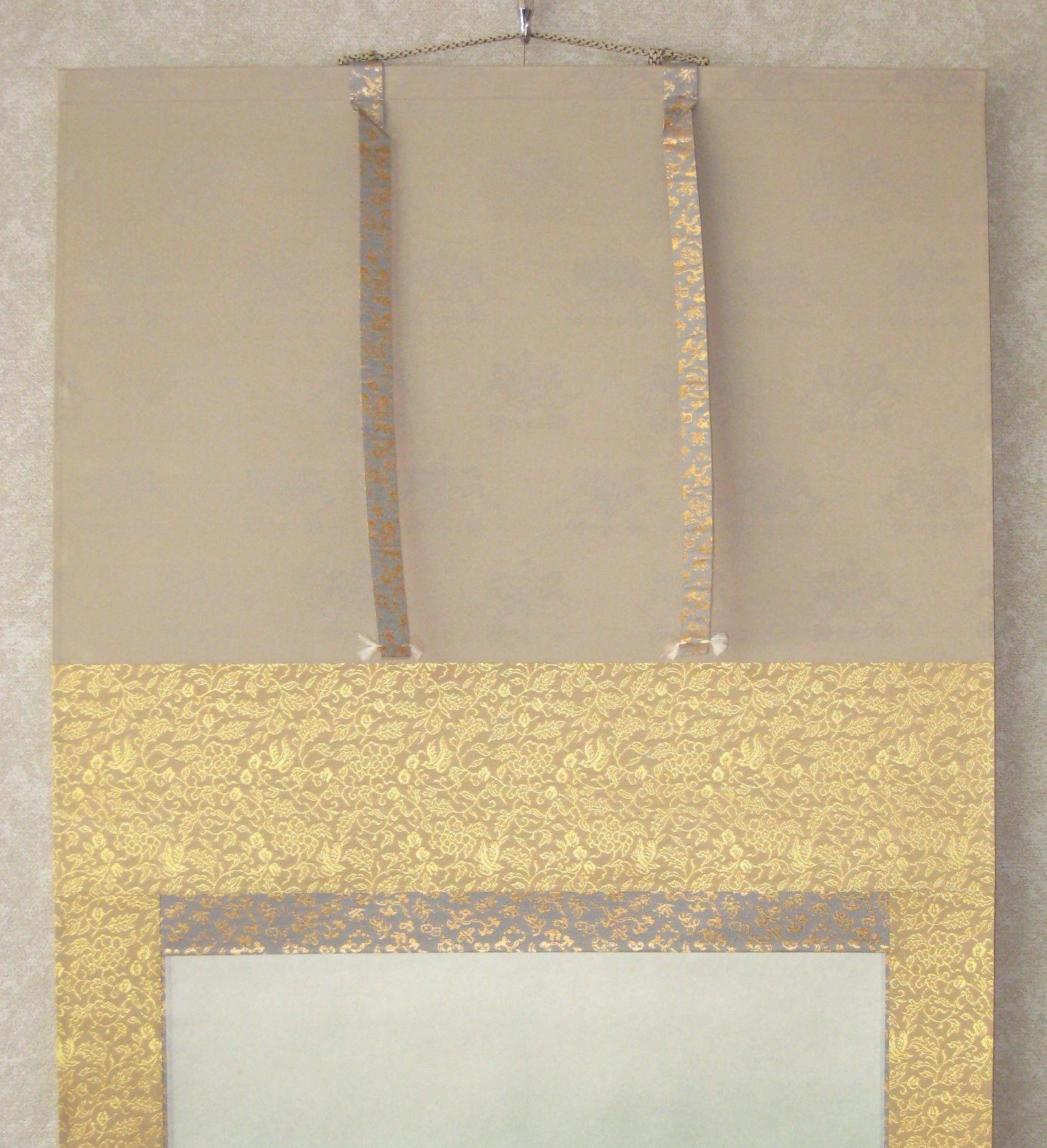 真筆】掛け軸 掛軸 富貴花◇中川幸彦 太巻 (共箱・タトウ箱付) 美品