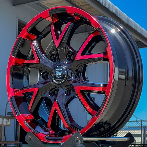 車検対応 ハイエース 200系 17インチ スタッドレス タイヤホイール 4本セット 215 60R17 SAILUN COMMERCIO ICE レッド