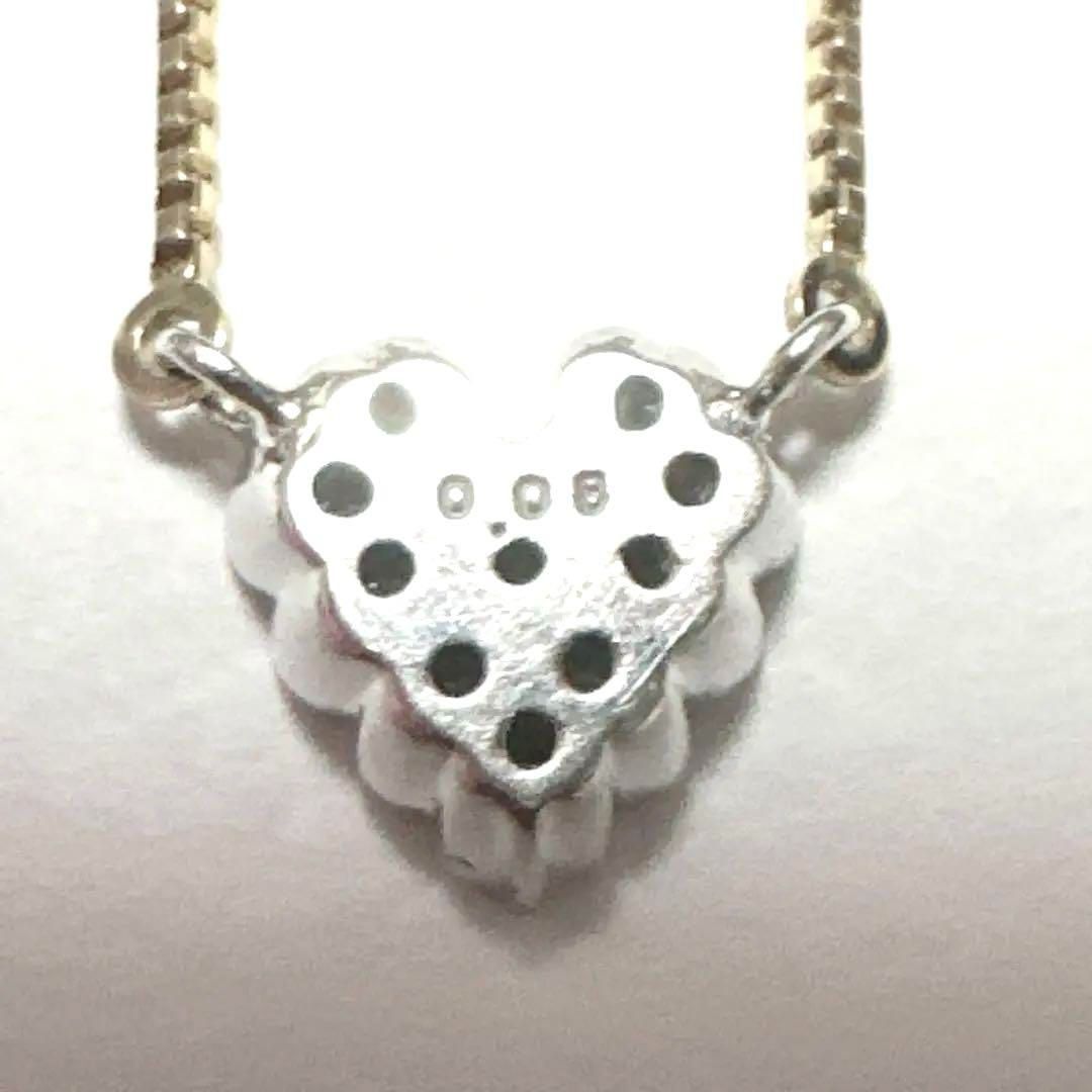 極美品 agete アガット ネックレス K10 ダイヤモンド0.08ct