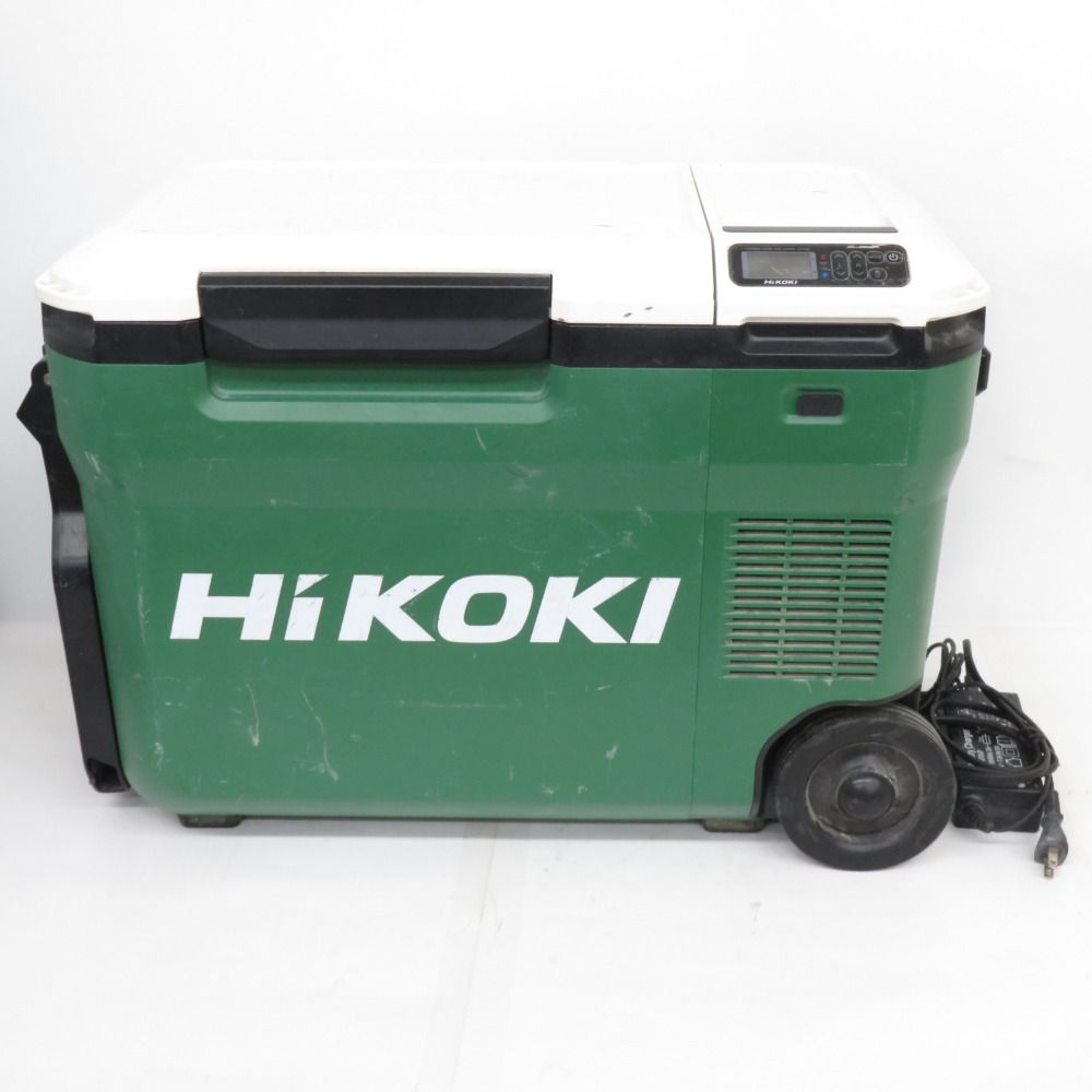 HiKOKI ハイコーキ 14.4V/18V/マルチボルトバッテリ対応 コードレス冷温庫 18L アグレッシブグリーン 本体のみ ACアダプタ付  UL18DB 中古 - メルカリ