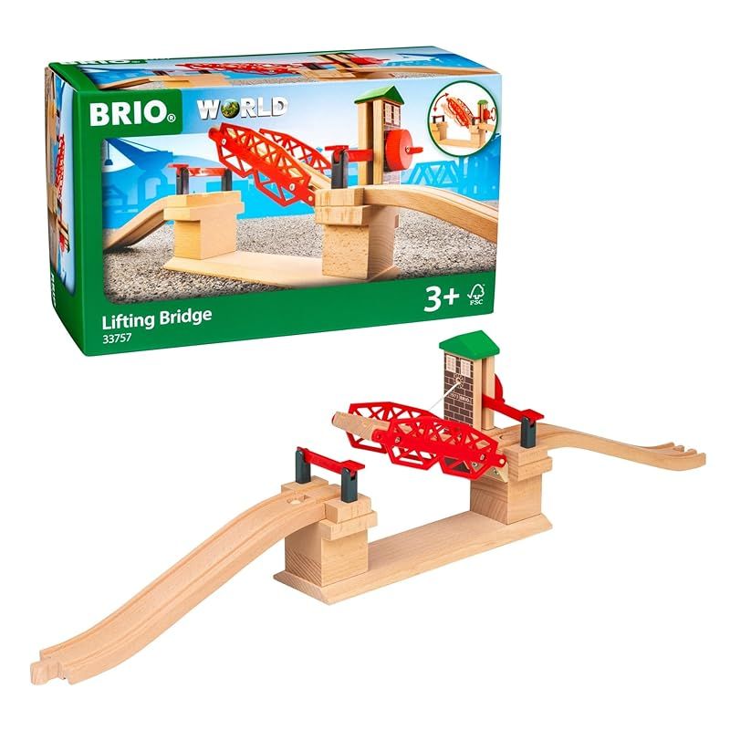 BRIO ブリオ リフティングブリッジ 33757 対象年齢 3歳~ おもちゃ 玩具 木製おもちゃ 木製レール レールセット プレゼント 誕生日|クリスマス