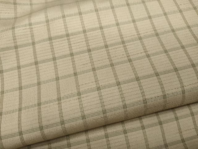 紬 格子柄