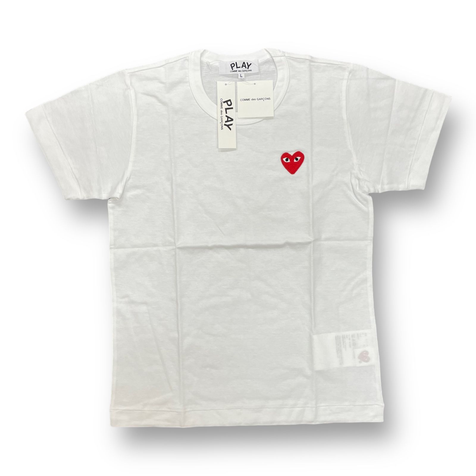 定価7480円 未使用 PLAY COMME des GARCONS ハートロゴ Tシャツ プレイ