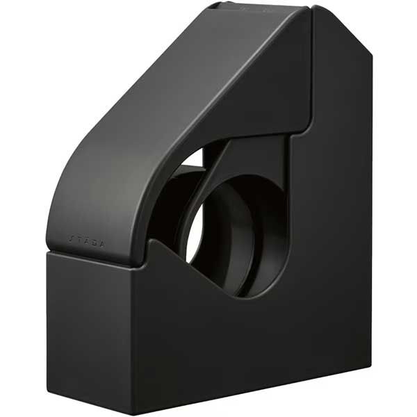 （まとめ買い）キングジム スターダ 梱包テープ用テープカッター マグネットケース付き ダークグレー STA010-DG 【3個セット】