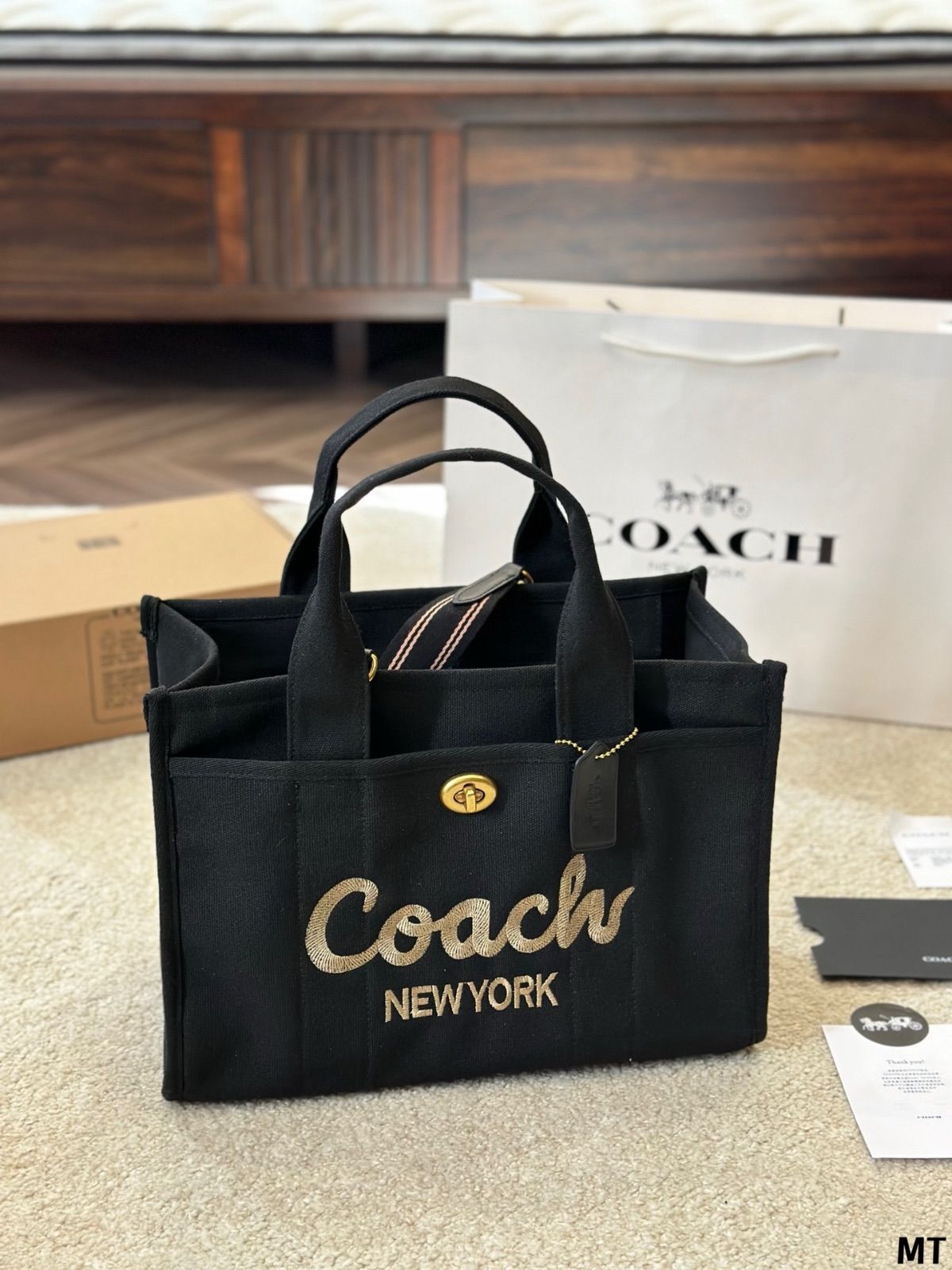 【新品未使用】COACH トートバッグ 34 カーゴ タグ付き