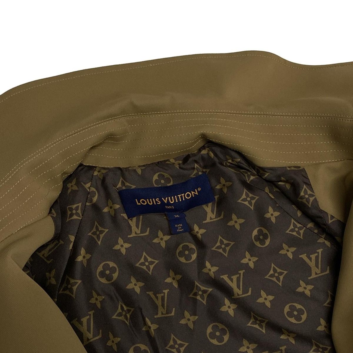 美品　Louis Vuitton 花柄トレンチコート 36 LOUIS VUITTON ルイヴィトン マッキントッシュ モノグラム 花