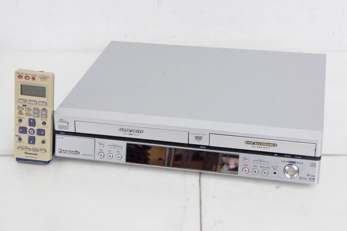 Panasonicパナソニック DIGA DMR-E70V DVDプレーヤー一体型VHSビデオデッキ ダビング機能付