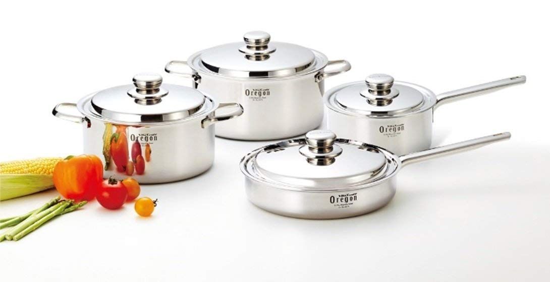 キッチン・食器 【送料無料 】PatternName: 両手鍋 24cm ビタクラフト 両手鍋 オレゴン 24cm レシピ付 8673 シルバー