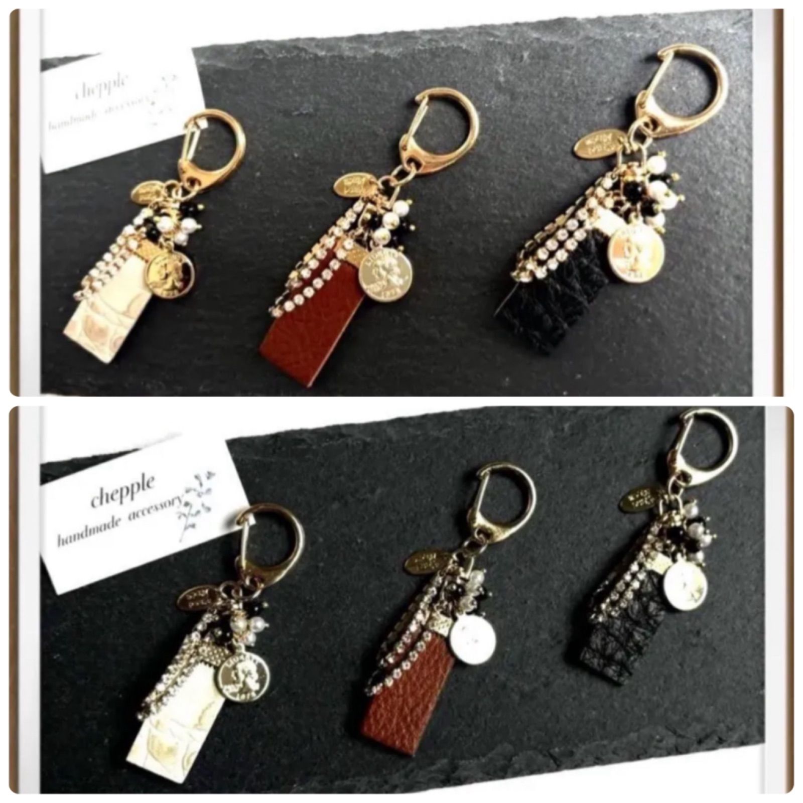 N.22 コインチャーム ハンドメイドバッグチャーム じゃらじゃら