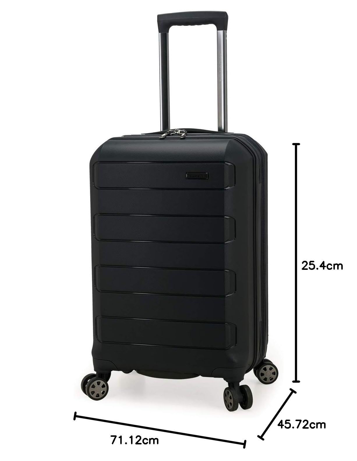  壊れにくい ポリプロピレン製 ハードシェル Choice 拡張 スピナーバッグ ブラック Traveler s Checked Medium 26 Inch 荷物整理バッグ その他 旅行かばん 小分けバッグ