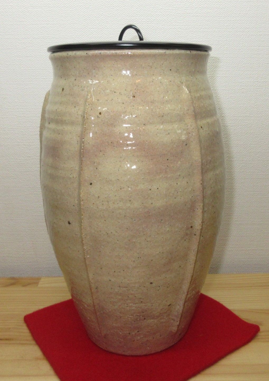 送料込【逢絢亭】茶道具 水指 唐津焼 朝鮮唐津 帆柱窯 中嶋紀文 共箱入り 逢絢亭】茶道具 水指 唐津焼 朝鮮唐津 帆柱窯 中嶋紀文 共箱入り